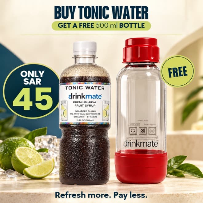 Drinkmate Tonic Water Syrup + FREE 500 ml Bottle
