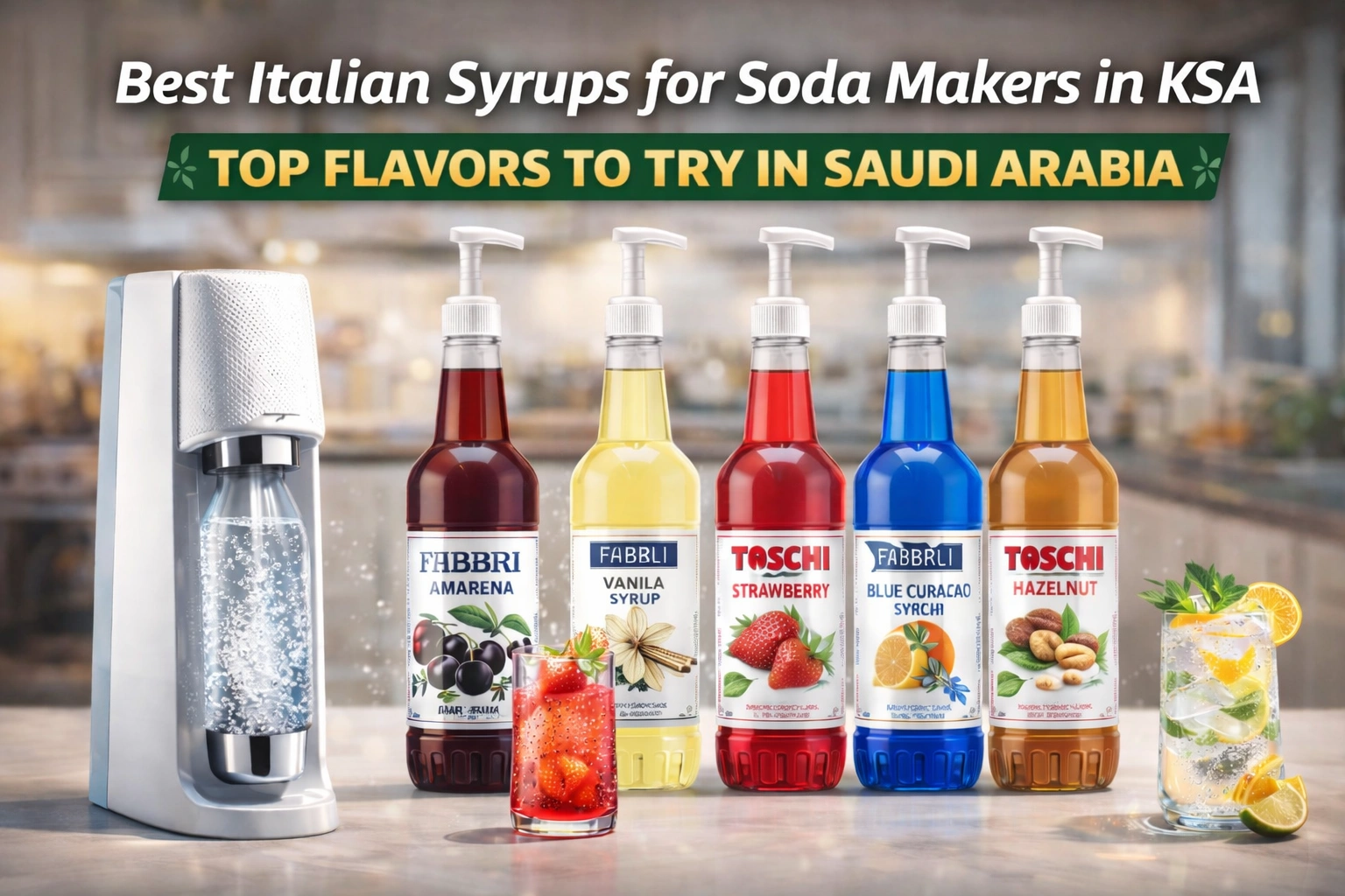 Best Italian Syrups for Soda Makers in KSA